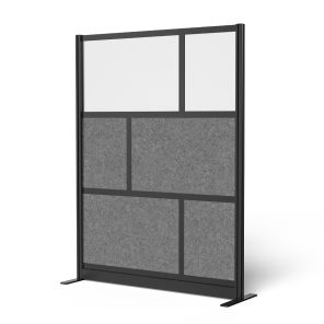 Luxor Workspaces Modular Wall Room Divider System - Black Frame - 53