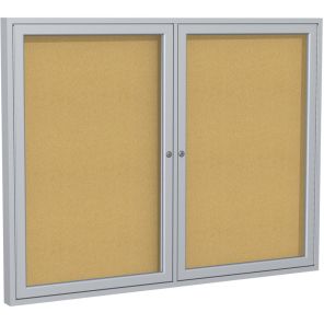 Ghent 2-Door Enclosed Bulletin Board 36