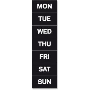 MasterVision Magnetic Weekday Calendar Characters - Magnetic - 1
