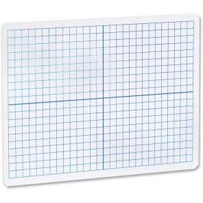 Flipside Grid Side/Plain Side Dry Erase Lap Board - 12
