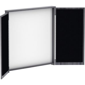 Lorell Dry-Erase Whiteboard Presentation Cabinet Hinged Door Dry Erase Surface 47.3