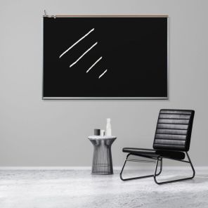 Black 120 Series Magnetic Dry-Erase Markerboard 18
