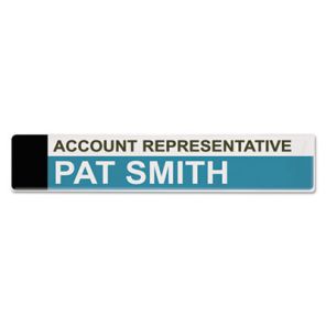 Advantus Panel Wall Sign Name Holder, Acrylic, 9
