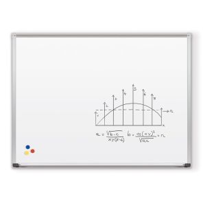 Porcelain Steel Whiteboard – Deluxe Aluminum Trim 48