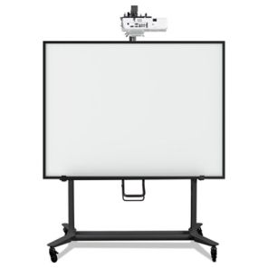 Mastervision® Interactive Board Mobile Stand With Projector Arm, 76w x 26d x 80h, Black 