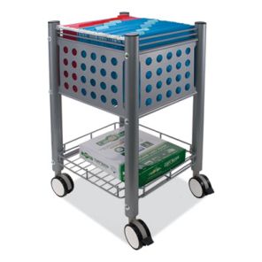 Vertiflex® Sidekick File Cart, One-Shelf, 13.75w x 15.5d x 26.25h, Matte Gray 