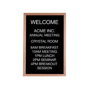 Wood Framed Letter Board Message Center 36