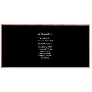 Wood Framed Letter Board Message Center 48