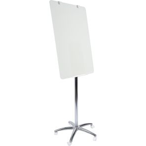 MasterVision Super Value Glass Mobile Easel - 26