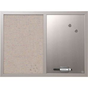 MasterVision MV Fabric/Dry-Erase Bulletin Board 18
