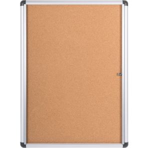 Mastervision® Slim-Line Enclosed Cork Bulletin Board 28