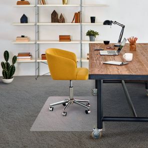 Advantagemat® Vinyl Rectangular Chair Mat for Carpets up to 1/4