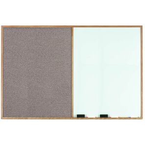 Wood Frame Combination Marker/Tack Board. 48