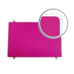 Viztex® Glacier Violet Multi-Purpose Grid Glass Dry Erase Board 24