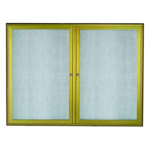 Indoor/Outdoor Waterfall Series Bulletin Board Antique Brass 36