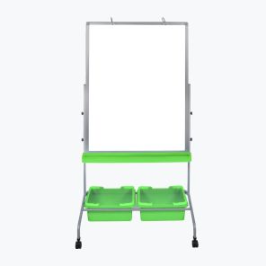 Luxor Workspaces Classroom Chart Stand with Storage Bins