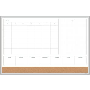 U Brands 4N1 Magnetic Dry Erase Combo Board 24