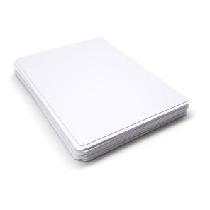 Show-me A4 Supertough Plain Mini Dry Erase Boards, Pack Of 35 Boards